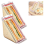 Triangle Sandwich Container Clear Plastic with Lid To-Go Containers for Cheese 2Pcs 4