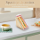 Triangle Sandwich Container Clear Plastic with Lid To-Go Containers for Cheese 2Pcs 2