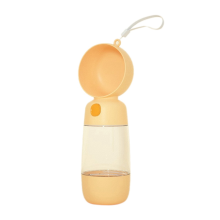 2 in 1 Portable Food Grade Material Dog Cat Travel Pet Water Cup Bottle with Dispenser C