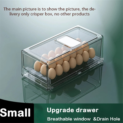 Drawer Refrigerator Storage Box, Stackable Kitchen Cabinet Fresh L 1