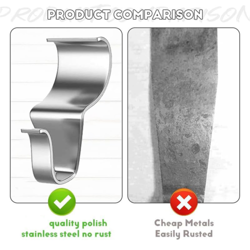 Stainless Steel Vinyl Board Wall Seam Panel Hook Punch-Free 2