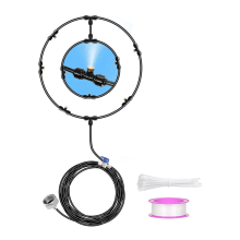 Fan Misting Kit for Outside Patio,Water Misters Cooling Outdoor System 26.3 FT Line