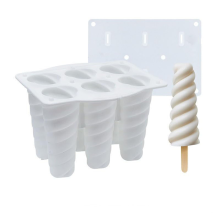 2 Stück Silikon-Eisformen für selbstgemachtes Eis für Kinder, lebensmittelecht, leicht zu reinigen, weiß