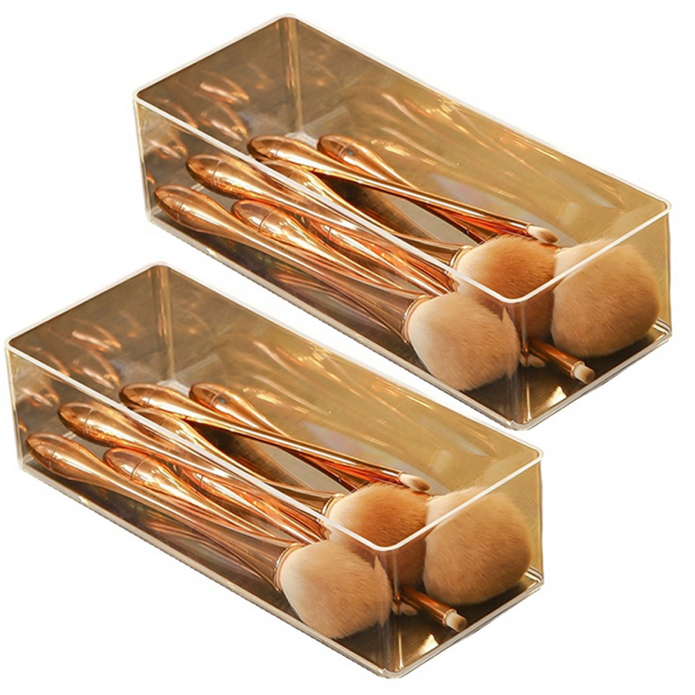 Exogio Transparent Acrylic Cosmetic Layered Storage Box Dressing Table Cosmetics Desktop Drawer B