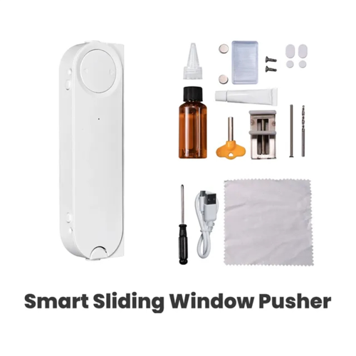 Tuya ZigBee Smart Sliding Window Pusher Automatic Opener Closer Solar Charging App Remote Control for Home 2