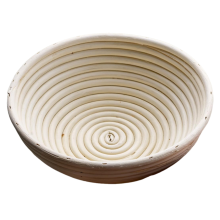 Brotschutzkorb, Teigkorb, rund, handgefertigt, Rattan-Herstellungsset, 23 x 8 cm