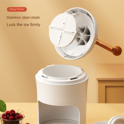 Snow Cone Machine Manual, Ice Crusher for Cones, Shaved Maker Home, with 3 Boxes Smoothies 1