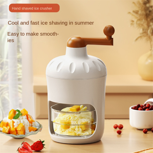 Snow Cone Machine Manual, Ice Crusher for Cones, Shaved Maker Home, with 3 Boxes Smoothies 2
