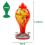 Glass Bird Feeder, Painted Hand Blown, Leakproof, Easy to Clean, Rustproof 8
