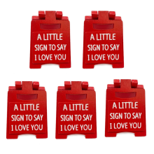 Piccolo cartello "Ti amo", mini cartello decorativo a tema, targa con linguaggio romantico, decorazione per scrivania in casa e ufficio