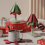 Anti Scald Christmas Tree Table Mat Foldable Dishes Insulation Pad Silicone Coaster Square Base 3