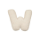 Coussin décoratif avec lettres anglaises et alphabet W 1