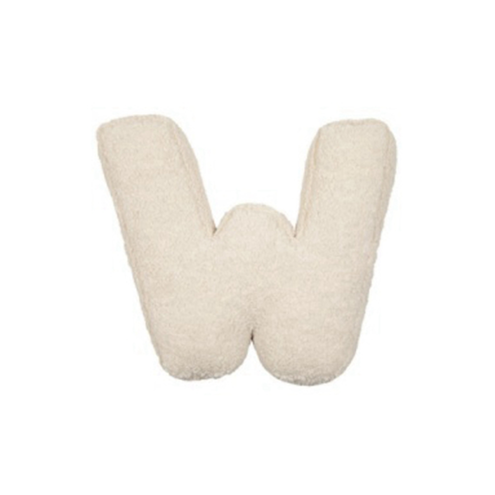 Letter Pillow English Letters Throw Cushion Decorative Alphabet W Exogio