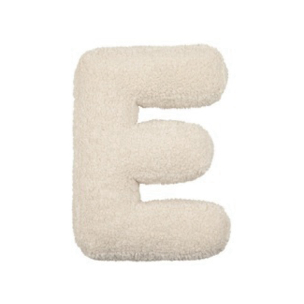 Letter Pillow English Letters Throw Cushion Decorative Alphabet E Exogio
