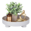 Decorative Tray Small Round Home Bathroom Wooden 6