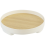 Decorative Tray Small Round Home Bathroom Wooden 1