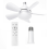 Socket Ceiling Fans with Lights and Remote - Fan Light Dimmable Led Bulb,Screw in Small 1
