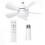 Socket Ceiling Fans with Lights and Remote - Fan Light Dimmable Led Bulb,Screw in Small 9