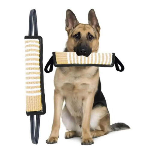 Interactive Tug Dog Toys Tough Training Pull Toy Tear-Resistant Bite with 2 Handles 2