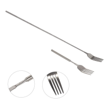 Extendable Forks,Stainless Steel BBQ Telescopic Forks 8.7-25.4inch Dessert Long Handle Fork Fruit Cutlery