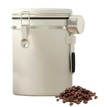 1800 ml Edelstahl Kaffee Kanister Luftdichten Behälter mit Datum Tracker Messlöffel Frische Schloss Küche D