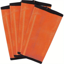 4-teiliges Pferdegamaschen-Set, 4-teiliges Pferdegamaschen-Set, Beinwickel, Sporttraining, professionelles Zubehör, Orange