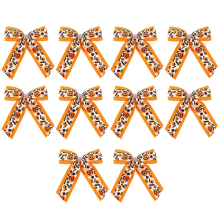 Halloween Bat Ghost Print Diamond Chain Bowknot Hairpin Girls Children Funny Hair Accessories As Shown