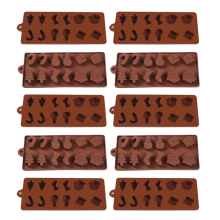 Weihnachtsdekorationen Baum Urlaub Schokolade DIY Fondant Backen Kochen Kuchen Dekorieren Werkzeuge Silikonformen