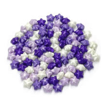 Invito a nozze con sigillo a stella in fagiolo di cera di colori misti per buste, bianco+