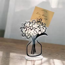 Blumenornament Notizclip Advanced Dark Wind Convenience Ordner Datei Nachricht Foto B