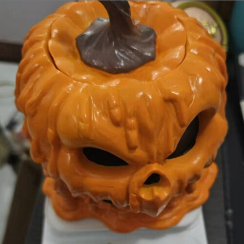 Resin Halloween Kürbis Bonbonschale mit Deckel, Schale, Dekoration oder Box 1