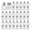 Mini saliera e pepiera Clear Seasonings Tiny Spice Trasparente Condimento Argento 1