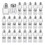 Mini saliera e pepiera Clear Seasonings Tiny Spice Trasparente Condimento Argento 8