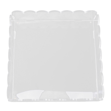 Plateau acrylique festonné, nouveau plateau 2024, plateau acrylique avec tapis magnétique, transparent