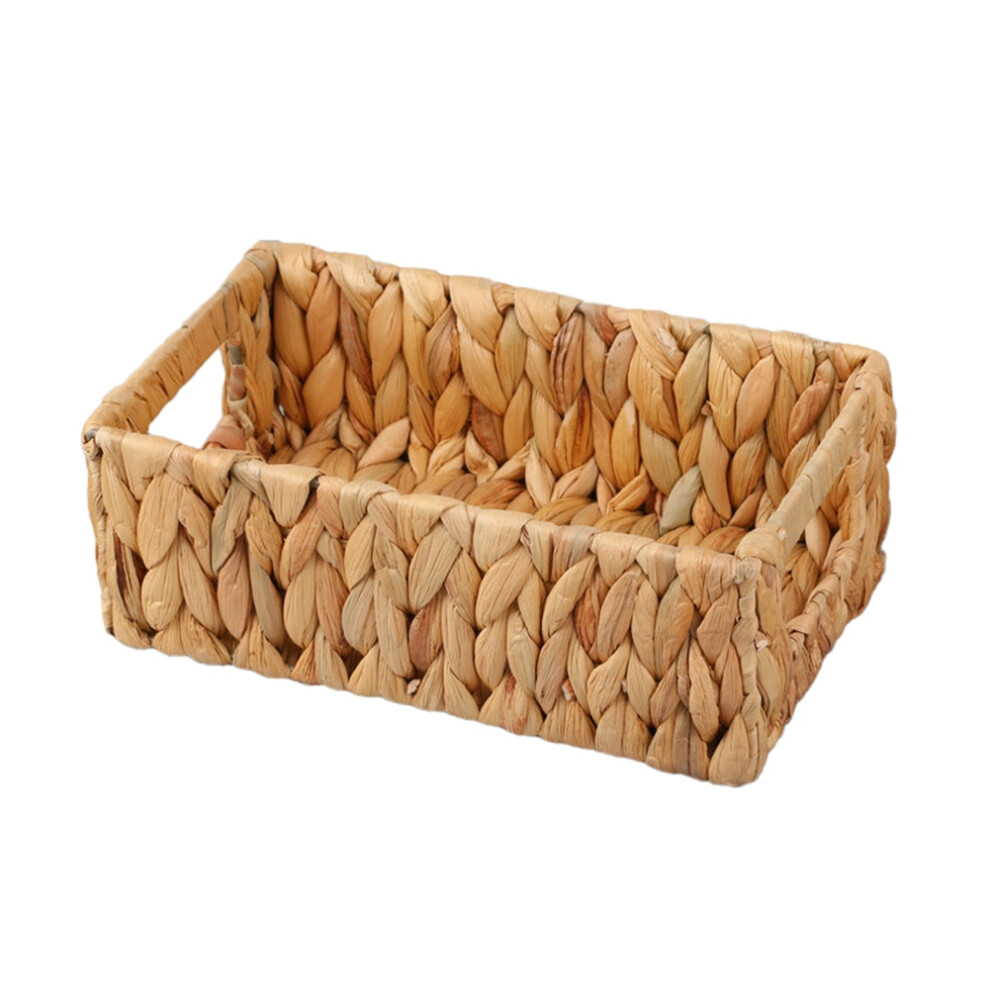 Wicker Storage Basket Water Hyacinth Toilet Baskets,Farmhouse Kitchen Utensil Holder Exogio