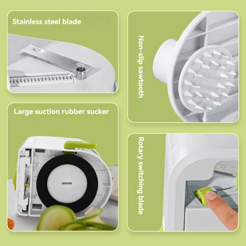 Vegetable Grater Potato Spiral Slicer Whirlwind Fruit Machine Multifunctional Kitchen Gadgets 1