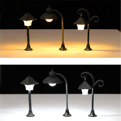 Mini lampadaire modèle de train ferroviaire timbre miniature de Noël 2