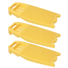 Home Washboard, Non-Slip Hand Washing Clothes Washboard with Soap Holder for Homeschool Yellow