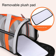 Cat Carrying Bag Dog Foldable Carrier Portable Travel with Multiple Mesh Panels for Flying Visiting the Vet
