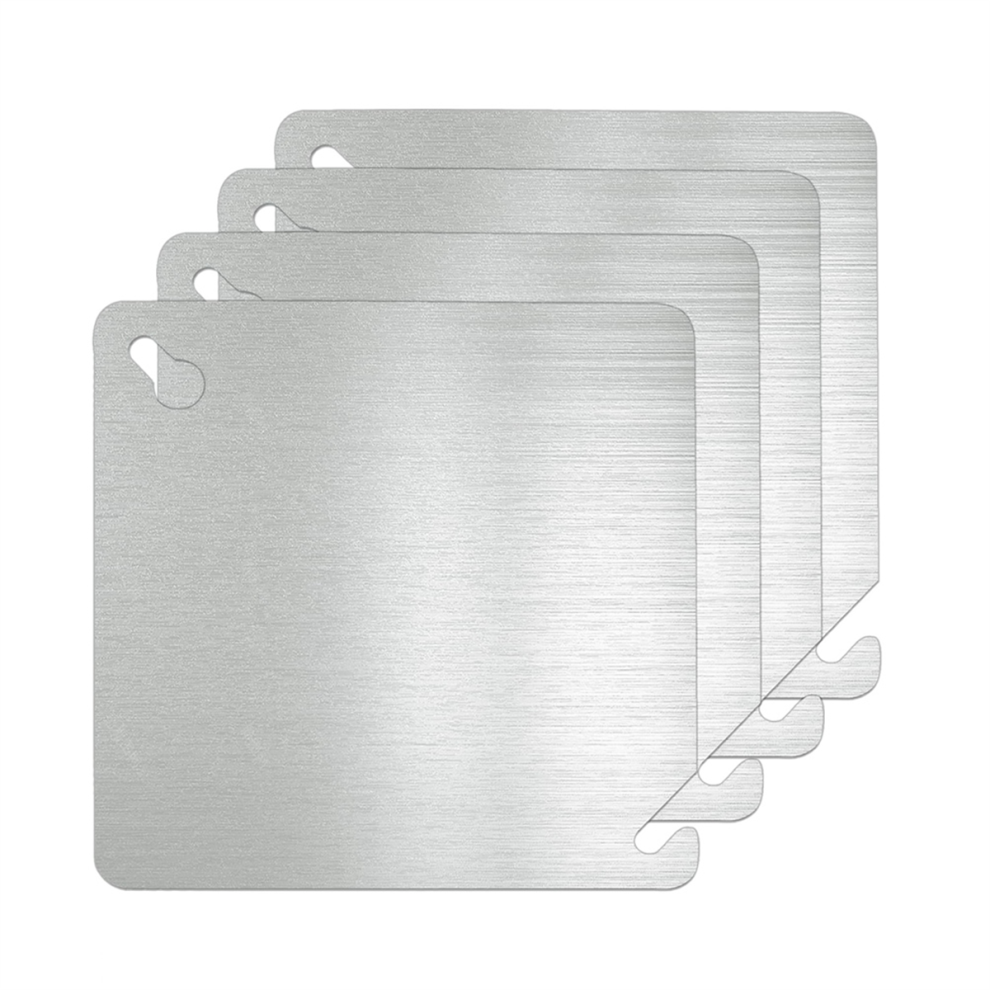 4X4in Metal Electrical Box Cover Plates, 4 Pcs Electric Junction Plate, Square Flat Panel 4851992919001