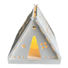 Candle Holder Molds Silicone Hollow Stars and Moon House Decor Mold Camping Tent Aromatherapy