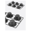 6 Cup Nonstick Popover Pan Muffin Cupcake Bakeware Pudding for Oven Baking Frittatas Muffins Quiches Cakes 10