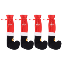 Christmas Chair Foot Covers Hotel Decoration Supplies Embroidered Restaurant Stool Table