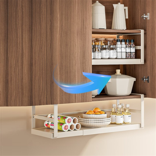Expandable Under-Shelf Storage Basket Hanging Suitable for Cabinets Under the Shelf. Increase Space 2