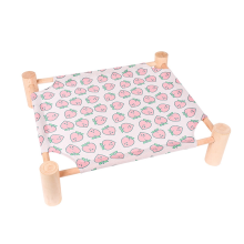 Cat and Dog Hammock Elevated Cooling Bed Detachable Portable Indoor Outdoor Pet Pink