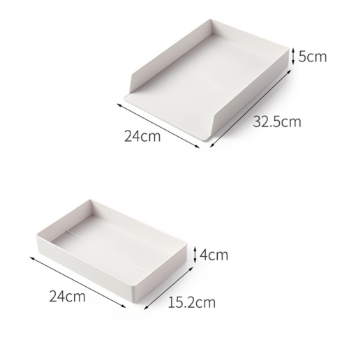 Stackable Storage Box Desktop Shelf Tray 2