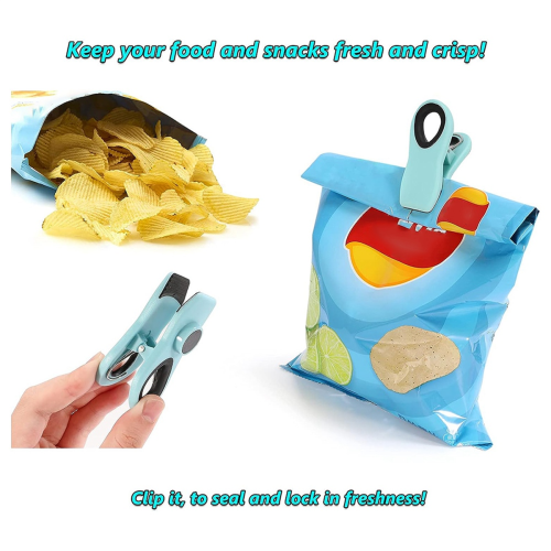 Clips pour sacs avec aimants - Clips pour aliments, sacs de conservation pour collations et chips 2
