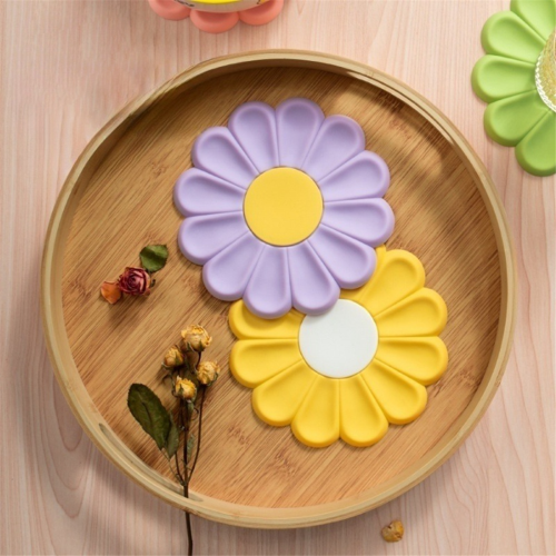 Flower Coasters Beverage Non-Slip Insulation Pads Table Mats Kitchen Accessories 2