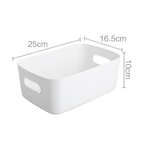 Plastic Storage Box Office, Home, Kitchen, Neat Organizer White Studio Basket 2