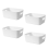 Plastic Storage Box Office, Home, Kitchen, Neat Organizer White Studio Basket 1